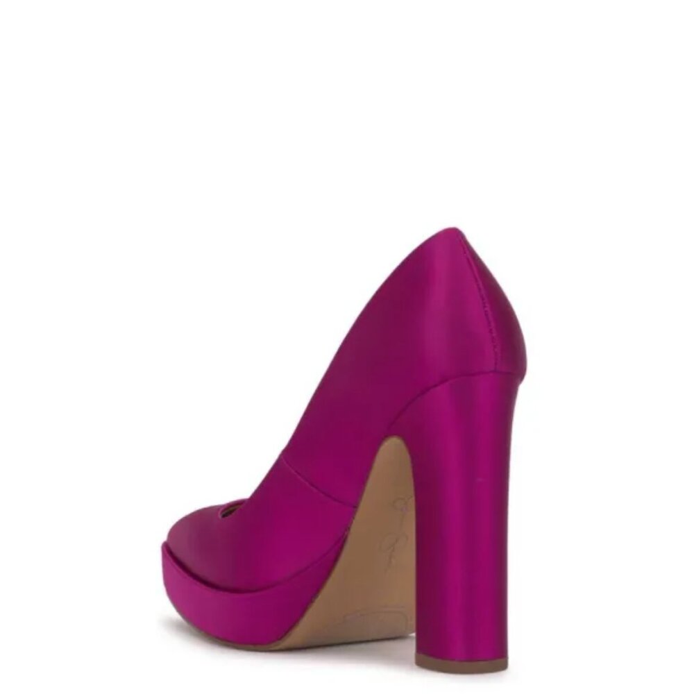 NWOB Jessica Simpson Glynis Pointed Toe Platform Pump Berry Blast - Picture 3 of 6
